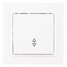 Минск Выключатель 1-клавишный СП проходной, 10А, белый EKF Basic