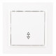 Фотография Минск Выключатель 1-клавишный СП проходной, 10А, белый EKF Basic, артикул ERV10-025-10