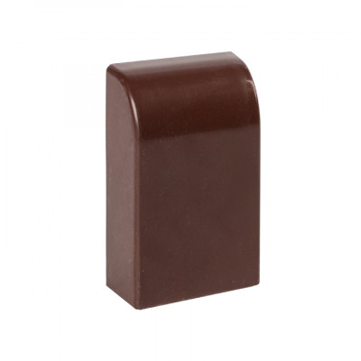 Фотография Заглушка (25х25) (4 шт) темное дерево EKF-Plast, артикул ecd-25-25x4