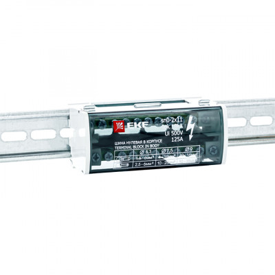 Фотография Шина нулевая в корпусе (2х11) EKF PROxima, артикул sn0-2x11