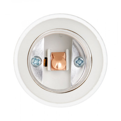 Фотография Переходник E14-E27 бел. EKF PROxima, артикул AD-E14-E27-w