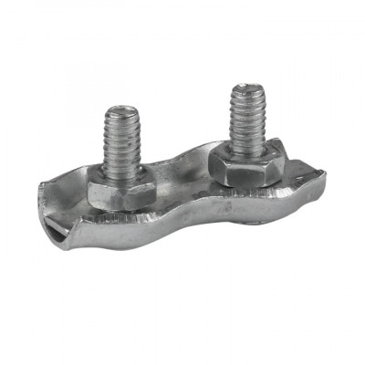 Фотография Зажим для троса двойной Duplex (3 мм) EKF, артикул zdtd-3