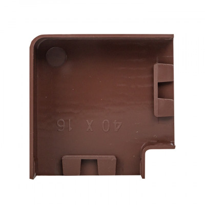 Фотография Поворот 90 гр. (40х16) (4 шт) темное дерево EKF-Plast, артикул abd-40-16x4