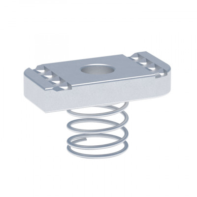 Фотография STRUT-гайка (канальная) М6 с короткой пружиной EKF, артикул stgkpM6