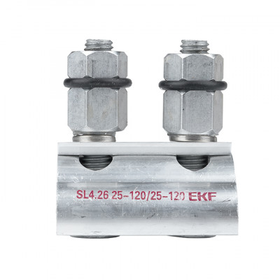 Фотография Зажим ответвительный плашечный SL4.26 16-120 мм2 / 16-120 мм2 EKF PROxima, артикул sl-4.26