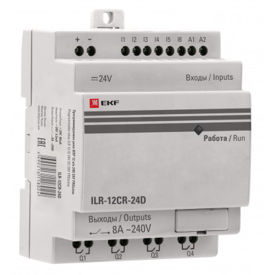 Фотография Программируемое реле 12 в/в 24В PRO-Relay EKF PROxima, артикул ILR-12CR-24D