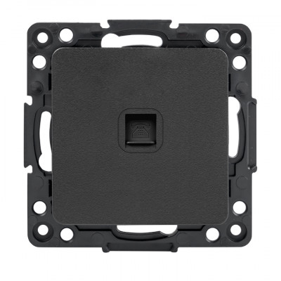 Фотография Стокгольм Механизм Розетки Phone 1-местной черный EKF PROxima, артикул EZT01-034-10