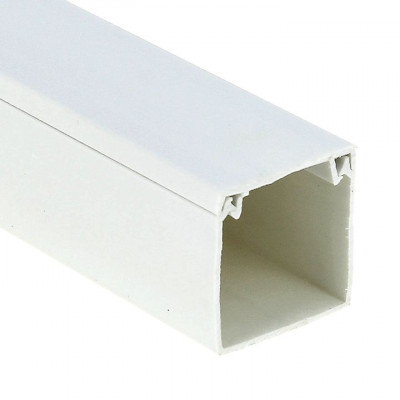 Фотография Канал кабельный (60х60) (12 м) белый EKF-Plast, артикул kk-60-60