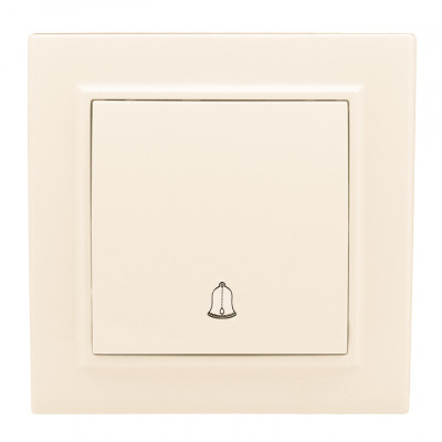 Фотография Минск Кнопка звонка  СП, 10А, бежевый EKF, артикул ERV10-027-20