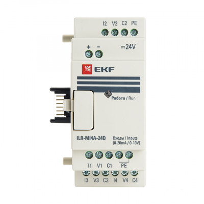 Фотография Модуль аналогового ввода 4 24В PRO-Relay EKF PROxima, артикул ILR-MI4A-24D