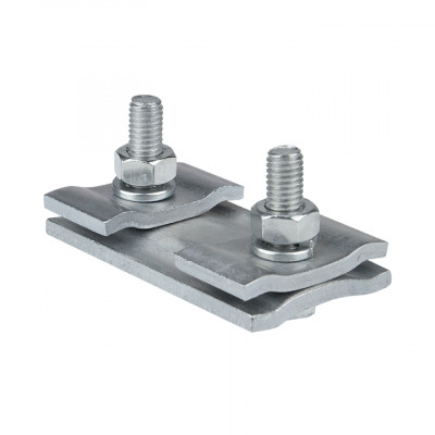 Фотография Зажим соединительный плашечный 2 болта М6 (D провода 5,5...8,6 мм) ПС-1-1 EKF PROxima, артикул ps-1-1