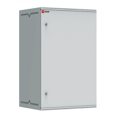 Фотография Шкаф телекоммуникационный настенный 18U (600х450) дверь металл, Astra серия EKF PROxima, артикул ITB18M450