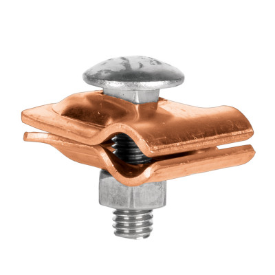 Фотография Зажим прута универсальный малый (пластина 30x30мм) Cu EKF PROxima, артикул lp-51510-cu