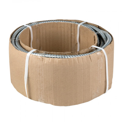 Фотография Металлорукав Р3-ЦХ-15 с протяжкой (20 м) EKF PROxima, артикул mrzn-15-20