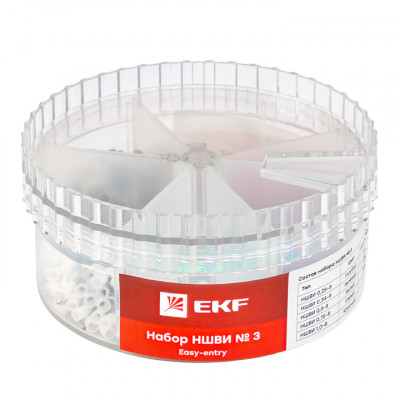 Фотография Набор НШВИ №3 (0,25-1мм2) EKF PROxima, артикул nabor-nshvi-3