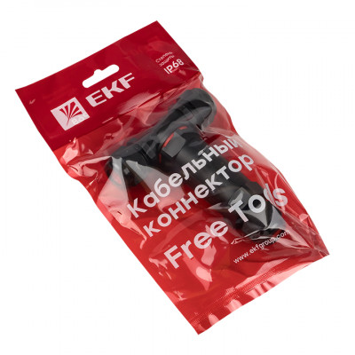 Фотография Кабельный коннектор Т-образный (клеммник 5PIN) IP68 FreeTools, артикул plc-uac-cb5T