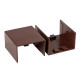 Фотография Соединитель (40х25) (4 шт) темное дерево EKF-Plast, артикул cond-40-25x4