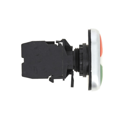 Фотография Кнопка LA32HND красно-зеленая Пуск-Стоп с подсветкой 24В DC NO+NC EKF PROxima, артикул la32hnd-24