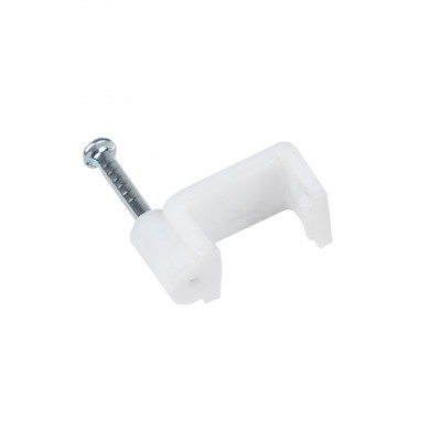 Фотография Скоба крепежная квадратная (плоская) (10мм.) (50шт.) EKF PROxima, артикул plcn-ss-10