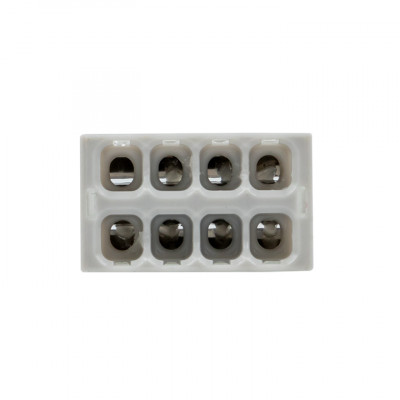 Фотография Строительно-монтажная клемма СМК 2273-248 (с пастой) 8 отверстий 0,5-2.5мм2 (50шт.) EKF PROxima, артикул plc-smk-2273-248