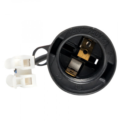 Фотография Патрон Е27 подвесной с клеммной колодкой пласт чер. индивидуальный  пакет  EKF, артикул LHP-E27-b-p