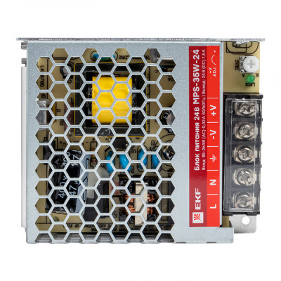 Фотография Блок питания 24В MPS-35W-24 EKF Proxima, артикул mps-35w-24