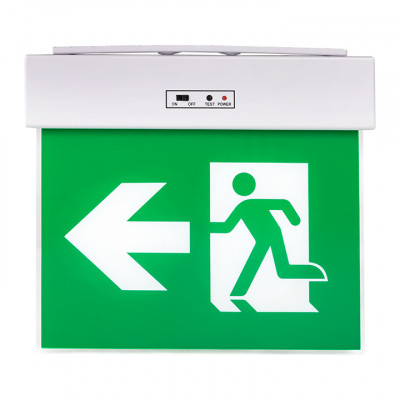 Фотография Светильник аварийного освещения EXITplus-201 двухстор. LED EKF Proxima, артикул EXITP-DS-201-LED