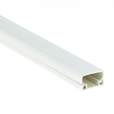 Фотография Канал кабельный (20х10) (96 м) белый EKF-Plast, артикул kk-20-10