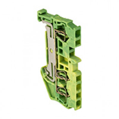 Фотография Колодка клеммная пружинная JXB-ST-2.5 3 вывода земля EKF PROxima, артикул plc-jxb-st-2.5-3-pen