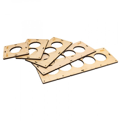 Фотография Комплект шаблонов для подрозетников диаметром 68 мм EKF Expert, артикул sh-d68-k