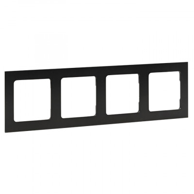 Фотография Стокгольм Рамка 4-местная металлическая черная  EKF PROxima, артикул EZM-G-305-10