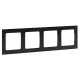 Фотография Стокгольм Рамка 4-местная металлическая черная  EKF PROxima, артикул EZM-G-305-10