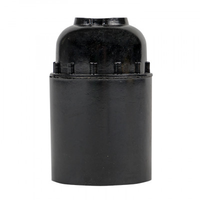 Фотография Патрон карболитовый подвесной Е27 черн. без наклейки EKF PROxima, артикул LHC-E27-s