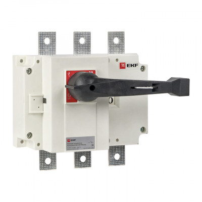 Фотография Рубильник-выключатель 400A 3P c рукояткой управления для прямой установки PowerSwitch EKF PROxima, артикул psds-400-3