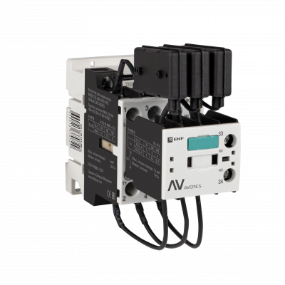Фотография Контактор для конденсатора КМЭК 15 кВАр 230В 1NО+1NC EKF AVERES, артикул ctrk-s-22-15-230-av