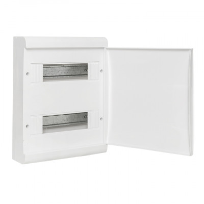 Фотография Щит распределительный ЩРН-П-24 (пром. упаковка) белая дверца IP41 EKF Basic, артикул pb-n-24w-bas