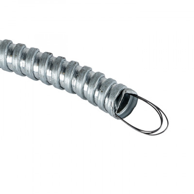 Фотография Металлорукав Р3-ЦХ-15 с протяжкой (100 м) EKF PROxima, артикул mrzn-15-100