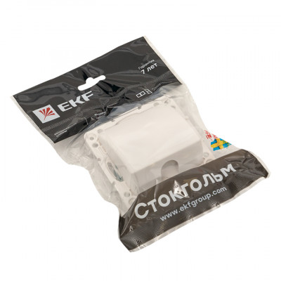 Фотография Стокгольм Механизм Кабельного вывода белый EKF PROxima, артикул EYV-CE-10