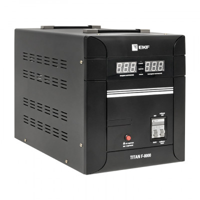 Фотография Стабилизатор напряжения напольный TITAN F-8000 EKF PROxima, артикул stab-f-8000