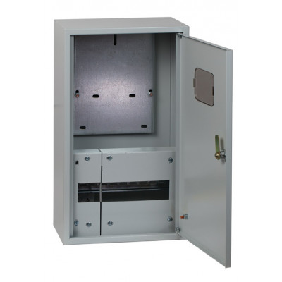 Фотография Щит учетно-распред. навесной ЩУРн  1/9 (400х300х140) IP31 EKF Basic, артикул mb23-1/9-bas