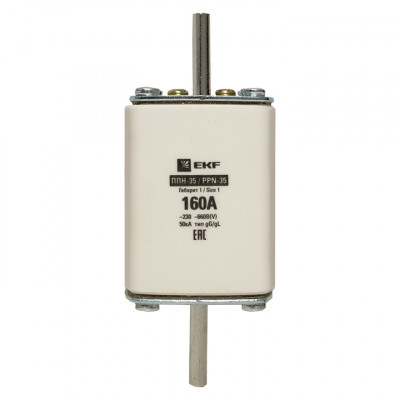 Фотография Плавкая вставка ППН-35 250/160А габарит 1 EKF PROxima, артикул fus-35/250/160
