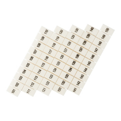 Фотография Маркеры для JXB-ST 1,5 с нумерацией 100-150 (100 шт.) EKF PROxima, артикул zb-st-1.5-100-150