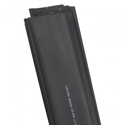 Фотография Термоусаживаемая трубка ТУТ нг 30/15 черная в отрезках по 1м EKF PROxima, артикул tut-30-b-1m