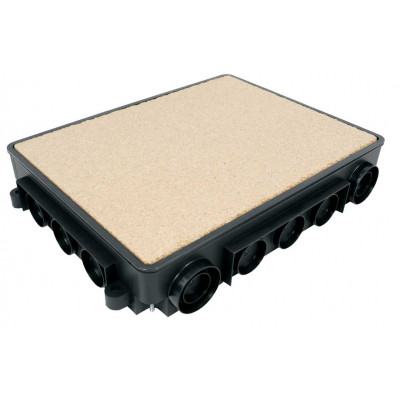 Фотография Коробка напольная под лючок C-Line 12 EKF, артикул cl-knl-12