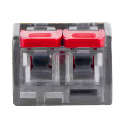 Фотография Клемма СМК 221-412 2 отверстия 0.2-4.0 мм2 блистер (5шт.) EKF PROxima, артикул plc-smk-221-412b