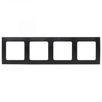 Фотография Стокгольм Рамка 4-местная черная EKF PROxima, артикул EAM-G-303-30