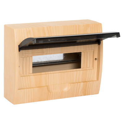 Фотография Щит распределительный навесной ЩРН-П-12 светлое дерево IP41 EKF PROxima, артикул pb40-n-12-light