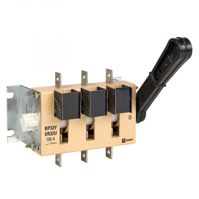 Фотография Выключатель-разъединитель ВР32У-31А31220 100А 1 направ. с д/г камерами несъемная левая/правая рукоятка MAXima EKF PROxima, артикул uvr32-31a31220