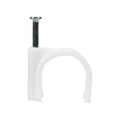 Фотография Скоба крепежная круглая (16мм.) (50шт.) EKF PROxima, артикул plcn-sr-16