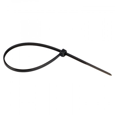 Фотография Хомут нейлоновый черный (2,5х160) (100шт.) EKF Basic, артикул plc-cb-2.5x160